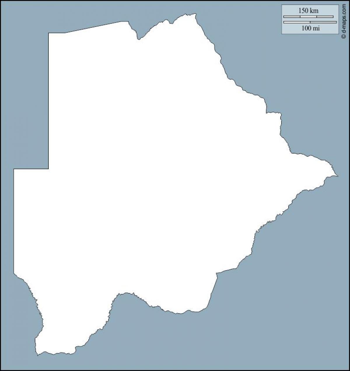 карта Ботсваны карте план