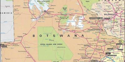 Карта Ботсваны
